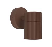 Eglo Tomelloso Lámpara de pared de exterior, iluminación exterior de la casa, lámpara de pared exterior con luz hacia abajo, aluminio marrón rojizo, casquillo GU10, IP44