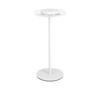 Eglo Trepella Lámpara de mesa LED con batería, inalámbrica, regulable con cambio de color, metal blanco y plástico transparente, RGB, blanco cálido