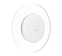 Eglo Trepella Lámpara de pared LED interior, batería regulable con mando a distancia, inalámbrica, con detector de movimiento, blanco y transparente, blanco cálido, RGB, diámetro de 11,5 cm