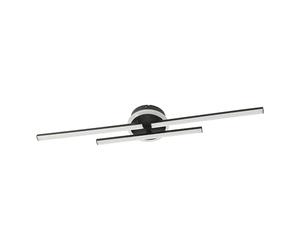Eglo Vascella Lámpara LED de techo en forma de barra para cocina y oficina, de metal y plástico en blanco y negro, blanco neutro, 72 x 14 cm