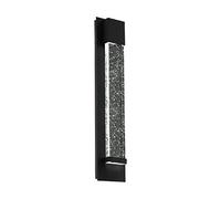Eglo VILLAGRAZIA iluminación de pared Apto para uso en interior Negro 3,3 W, Lámpara, Cepillado, 3,3 W, 3000 K, IP44, Negro