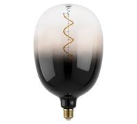 Eglo XXL Bombilla LED E27 regulable, diseño en espiral, retro, tamaño grande, color gris, 4 W, 85 lúmenes, blanco cálido, 1800 K, 29,5 cm de largo