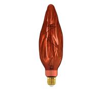 Eglo XXL Bombilla LED E27 regulable, diseño en espiral, retro, tamaño grande, color cobre, 4 W, 20 lúmenes, blanco cálido, 2000 K, 25,5 cm de largo