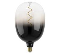 Eglo XXL Bombilla LED E27 regulable, diseño en espiral, retro, tamaño grande, color gris, 4 W, 85 lúmenes, blanco cálido, 1800 K, 29,5 cm de largo