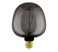 Eglo XXL Bombilla LED E27 regulable, diseño en espiral, retro, tamaño grande, color negro, 4 W, 40 lúmenes, blanco cálido, 2000 K, 18 cm de largo