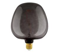 Eglo XXL Bombilla LED E27 regulable, diseño en espiral, retro, tamaño grande, color negro, 4 W, 40 lúmenes, blanco cálido, 2000 K, 25,5 cm de largo