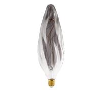 Eglo XXL Bombilla LED E27 regulable, diseño en espiral, retro, tamaño grande, de cristal ahumado, 4 W, 100 lúmenes, blanco cálido, 2000 K, 34,5 cm de largo