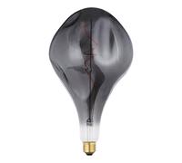 Eglo XXL Bombilla LED E27 regulable, diseño en espiral, retro, tamaño grande, de cristal ahumado, 4 W, 70 lúmenes, blanco cálido, 1800 K, 28 cm de largo