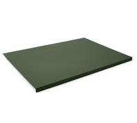Eglooh - Adamantis - Protector Mesa Escritorio en Cuero Real Verde cm 70x50 - Diseño Moderno, Antideslizante, Estructura Interna en Acero con Perfil Frontal en Forma de L - Made in Italy