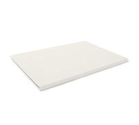 Eglooh - Calliope - Protector Mesa Escritorio en Cuero Blanco cm 90x60 - Antideslizante, Estructura Interna en Acero con Perfil Frontal en Forma de L, Costuras Artesanal - Made in Italy