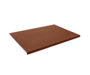 Eglooh - Calliope - Protector Mesa Escritorio en Cuero Naranja Marrón cm 90x60 - Antideslizante, Estructura Interna en Acero con Perfil Frontal en Forma de L, Costuras Artesanal - Made in Italy