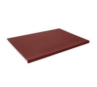Eglooh - Calliope - Protector Mesa Escritorio en Cuero Rojo Burdeos cm 70x50 - Antideslizante, Estructura Interna en Acero con Perfil Frontal en Forma de L, Costuras Artesanal - Made in Italy