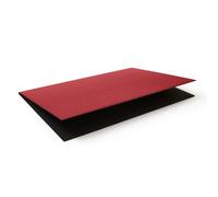 Eglooh - Gemini - Protector Mesa Escritorio Plegable en Cuero Rojo Vivo cm 65x45 - Estructura Interna en Aluminio, Parte Interior en Suave Tejido Negro, Costuras Artesanal - Made in Italy