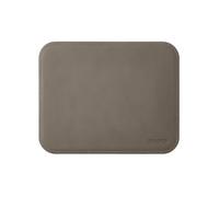 eglooh - Herms - Alfombrilla Ratón Ordenador en Cuero Gris Topo cm 25x20 - Mouse Pad con Costuras Hechas a Mano y Esquinas Redondeadas - Made in Italy