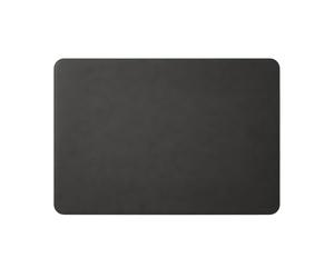 Eglooh - Herms - Protector Mesa Escritorio de Oficina en Cuero Gris Antracita cm 80x50 - Alfombrilla Raton xxl con Esquinas Redondeadas y Costuras Hechas a Mano - Made in Italy