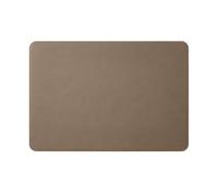 Eglooh - Herms - Protector Mesa Escritorio de Oficina en Cuero Gris Paloma cm 80x50 - Alfombrilla Raton xxl con Esquinas Redondeadas y Costuras Hechas a Mano - Made in Italy