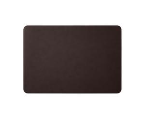 Eglooh - Herms - Protector Mesa Escritorio de Oficina en Cuero Marrón Oscuro cm 90x60 - Alfombrilla Raton xxl con Esquinas Redondeadas y Costuras Hechas a Mano - Made in Italy