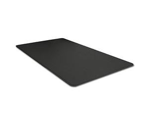 Eglooh - Herms - Protector Mesa Escritorio de Oficina en Cuero Negro cm 90x60 - Alfombrilla Raton xxl con Esquinas Redondeadas y Costuras Hechas a Mano - Made in Italy