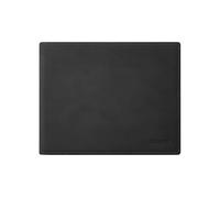 eglooh - Mercurio - Alfombrilla Ratón Ordenador en Cuero Negro cm 25x20 - Mouse Pad con Costuras Hechas a Mano y Fondo Antideslizante - Made in Italy