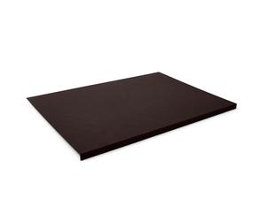 Eglooh - Talia - Protector Mesa Escritorio en Cuero Marrón Oscuro cm 70x50 - Diseño Moderno, Antideslizante, Estructura Interna en Acero con Perfil Frontal en Forma de L - Made in Italy