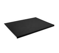 Eglooh - Talia - Protector Mesa Escritorio en Cuero Negro cm 50x35 - Diseño Moderno, Antideslizante, Estructura Interna en Acero con Perfil Frontal en Forma de L - Made in Italy