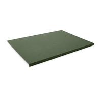 Eglooh - Talia - Protector Mesa Escritorio en Cuero Verde cm 70x50 - Diseño Moderno, Antideslizante, Estructura Interna en Acero con Perfil Frontal en Forma de L - Made in Italy