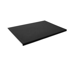 Eglooh - Urania - Protector Mesa Escritorio en Cuero Negro cm 90x60 - Antideslizante, Estructura Interna en Acero con Perfil Frontal en Forma de L, Costuras Artesanal - Made in Italy