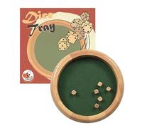 Egmont Toys 571009 - Bandeja Madera con 6 Dados, Juego Tradicional Infantil. Más 5 años