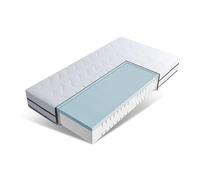 EGO HOME Colchón de 90 x 200 cm, dureza H2 y H3, 18 cm de Altura, colchón de Espuma fría 2 en 1 de Gel con Memoria, colchón de Espuma Reversible, 7 Zonas, ergonómico y Transpirable, Certificado