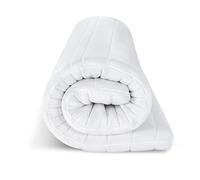 EGO HOME Sobrecolchón de 90 x 200 cm - 8 cm de Espuma viscoelástica H2, Suave, de Primera Calidad, con Funda extraíble y Lavable, Transpirable, Cama con somier
