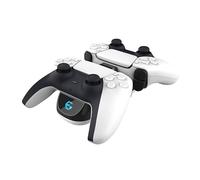 EgoGear - Estación de carga doble SCH25 para PlayStation 5 DualSense con indicador LED de carga + cable trenzado de 1 m