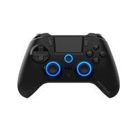 EgoGear - Mando de gaming inalámbrico con paletas Bluetooth SC15 negro para PS4/PS3/PC, RGB personalizable, Motores de vibración, Puerto jack 3,5 mm, 800 mAh