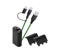 Ego Gear Cargador SCH10 Play&Charge 1800 mAh Xbox Series/X/One - Cable 3m USB-A a USB-C - Negro