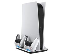 Egogear Stand Vertical con Base de Carga para 2 Mandos y Ventilación para PS5