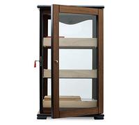 Egoist Humidor - Humidificador con hygrómetro para puros, habanos o tabacos - 100 cigarros I Accesorios de puro y humidores - Marrón