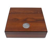 Egoist JK00172 Humidificador Humidor con hygrómetro para puros, habanos o tabacos - 20 cigarros , color marrón