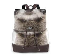 EgoMed Animal divertido del rocío,Mochila para mujer, impermeable, ligera, de piel sintética, moderna, para viajes.