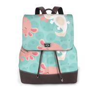 EgoMed Bebé ajolote lindo kawaii,Mochila para mujer, impermeable, ligera, de piel sintética, moderna, para viajes.