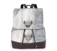 EgoMed Caballo de Camarga,Mochila para mujer, impermeable, ligera, de piel sintética, moderna, para viajes.