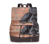 EgoMed Cane Corso, perros negros grandes, mascotas,Mochila para mujer, impermeable, ligera, de piel sintética, moderna, para viajes.