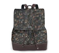 EgoMed Código de computadora del programador,Mochila para mujer, impermeable, ligera, de piel sintética, moderna, para viajes.