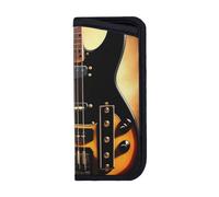 EgoMed Estuche para gafas, funda para gafas antiarañazos, estuche portátil para gafas, estuche para gafas de sol, guitarra instrumental impresa