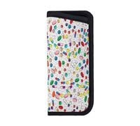 EgoMed Estuche para gafas, funda para gafas antiarañazos, estuche portátil para gafas, estuche para gafas de sol, diseño de píldora para médico, farmacia, medicación