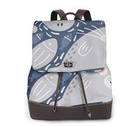 EgoMed Foca linda,Mochila para mujer, impermeable, ligera, de piel sintética, moderna, para viajes.