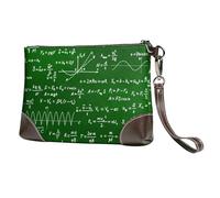 EgoMed Fórmulas de Ecuaciones matemáticas,Bolso de Mano de Piel sintética con Cremallera para Mujer, Cartera con Correa para la muñeca