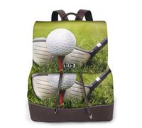 EgoMed Golfista,Mochila para mujer, impermeable, ligera, de piel sintética, moderna, para viajes.