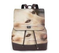 EgoMed Impresión de Labrador Retriever amarillo,Mochila para mujer, impermeable, ligera, de piel sintética, moderna, para viajes.