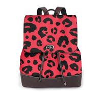 EgoMed Leopardo León Tigre Animal Pri,Mochila para mujer, impermeable, ligera, de piel sintética, moderna, para viajes.