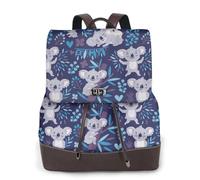 EgoMed Lindos koalas, animales australianos,Mochila para mujer, impermeable, ligera, de piel sintética, moderna, para viajes.