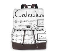 EgoMed Matemáticas Geometría Geek Cálculo,Mochila para mujer, impermeable, ligera, de piel sintética, moderna, para viajes.